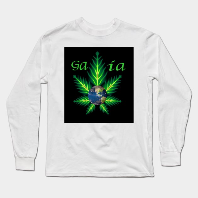 Gaia - One World Long Sleeve T-Shirt by AlienVisitor
